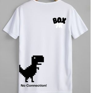 Camiseta "Dinosaurio No Connection" – Diseño Divertido y Original